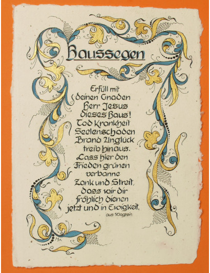 Haussegen Nr. 1